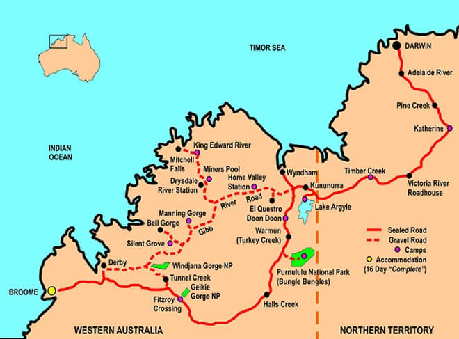 kimberley complete map
