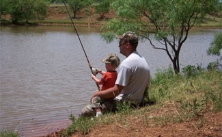 Father and Son Fishing, Darwin Holidays with Kids
