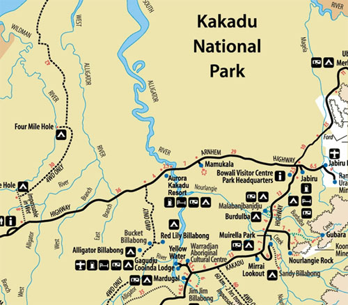 Kakadu National Park Map