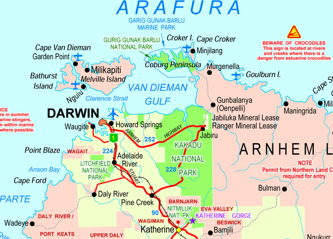 map of darwin and surrounds        <h3 class=