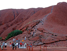 Walking Up Uluru