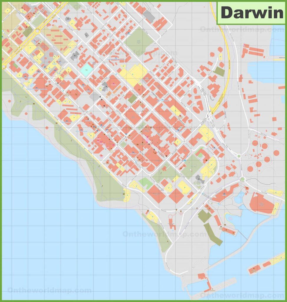 Darwin Map | Northern Territory | NT Travel