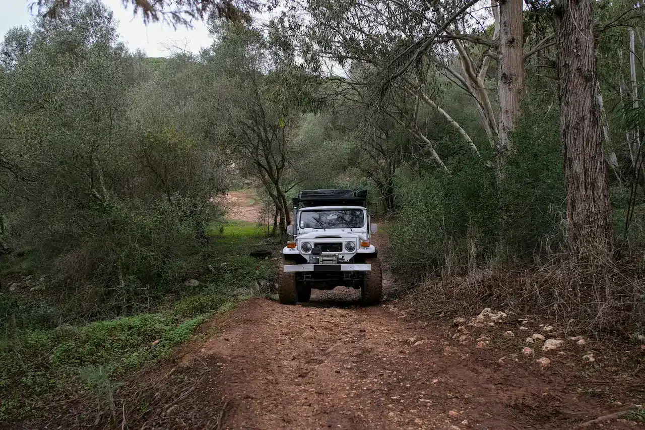 Unsealed Road With 4x4 In Northern Territory